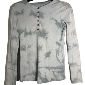 Gray Tie-Dye Women's Blouse